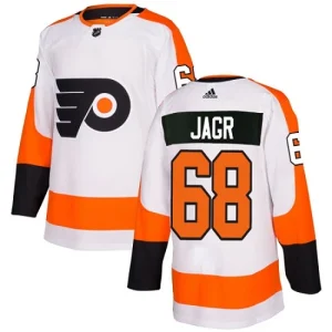 Mens Philadelphia Flyers Jaromir Jagr 68 Authentic White Away