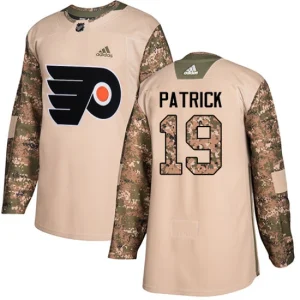 Mens Philadelphia Flyers Nolan Patrick 19 Authentic Camo Veterans Day Practice