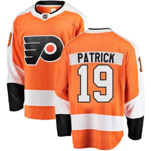 Mens Philadelphia Flyers Nolan Patrick 19 Breakaway Orange Fanatics Branded Home