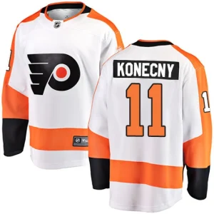 Mens Philadelphia Flyers Travis Konecny 11 Breakaway White Fanatics Branded Away