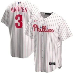 Mens Philadelphia Phillies Bryce Harper Nike White Home Player Name Jersey