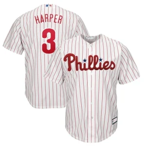 Mens Philadelphia Phillies Bryce Harper White Big & Tall Player Jersey