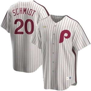 Mens Philadelphia Phillies Mike Schmidt Nike White Home Cooperstown Collection Player Jersey