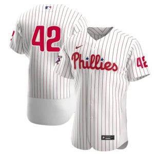 Mens Philadelphia Phillies Nike White Red Home Jackie Robinson Day Jersey