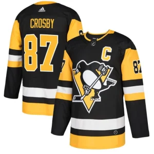 Mens Pittsburgh Penguins Sidney Crosby 87 Authentic Black Home