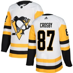 Mens Pittsburgh Penguins Sidney Crosby 87 Authentic White Away