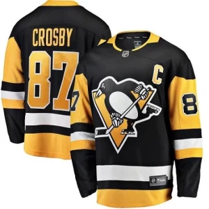 Mens Pittsburgh Penguins Sidney Crosby 87 Breakaway Black Fanatics Branded Home