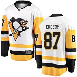 Mens Pittsburgh Penguins Sidney Crosby 87 Breakaway White Fanatics Branded Away