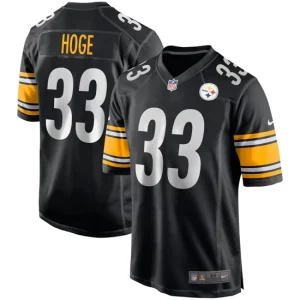 Mens Pittsburgh Steelers Merril Hoge Nike Black Game Retired Player Jersey