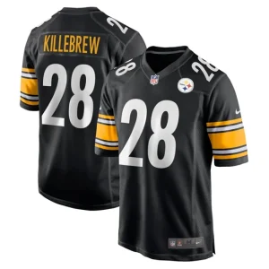 Mens Pittsburgh Steelers Miles Killebrew Nike Black Game Jersey