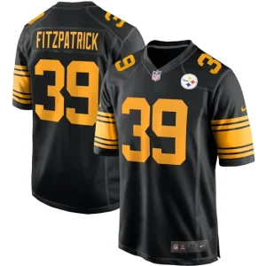 Mens Pittsburgh Steelers Minkah Fitzpatrick Nike Black Alternate Game Jersey