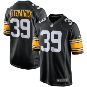 Mens Pittsburgh Steelers Minkah Fitzpatrick Nike Black Alternate Player Game Jersey