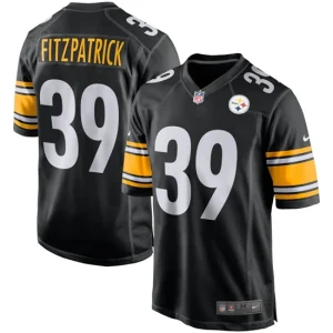 Mens Pittsburgh Steelers Minkah Fitzpatrick Nike Black Player Game Jersey