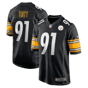 Mens Pittsburgh Steelers Stephon Tuitt Nike Black Game Team Jersey