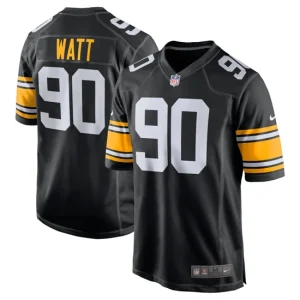 Mens Pittsburgh Steelers T.J. Watt Nike Black Alternate Game Jersey