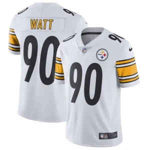 Mens Pittsburgh Steelers T.J. Watt Nike White Vapor Untouchable Limited Jersey