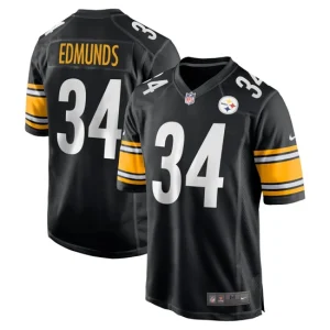 Mens Pittsburgh Steelers Terrell Edmunds Nike Black Game Jersey