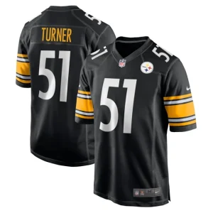 Mens Pittsburgh Steelers Trai Turner Nike Black Game Jersey