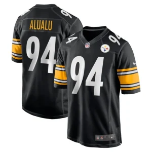 Mens Pittsburgh Steelers Tyson Alualu Nike Black Game Jersey