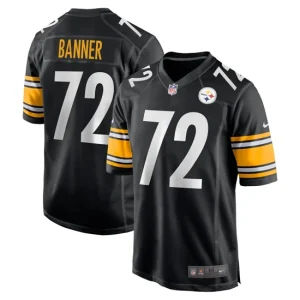 Mens Pittsburgh Steelers Zach Banner Nike Black Game Jersey