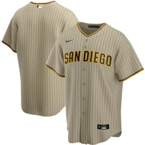 Mens San Diego Padres Nike Tan Alternate Team Jersey