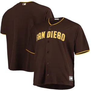 Mens San Diego Padres Sand Brown Big & Tall Alternate Team Jersey