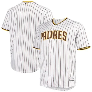 Mens San Diego Padres White Brown Big & Tall Home Team Jersey