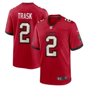 Mens Tampa Bay Buccaneers Kyle Trask Nike Red 2021 NFL Draft Pick Player Game Jersey