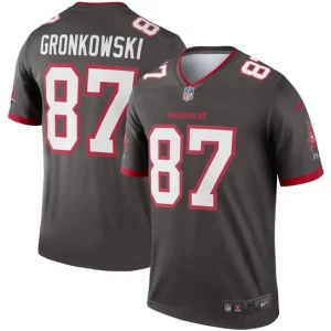 Mens Tampa Bay Buccaneers Rob Gronkowski Nike Pewter Alternate Legend Jersey