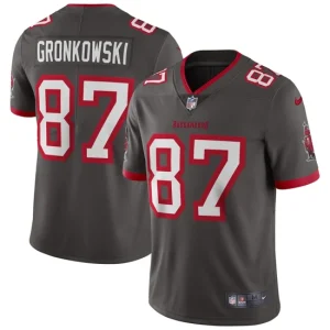 Mens Tampa Bay Buccaneers Rob Gronkowski Nike Pewter Alternate Vapor Limited Jersey