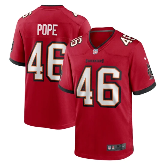 Mens Tampa Bay Buccaneers Troymaine Pope Nike Red Game Jersey