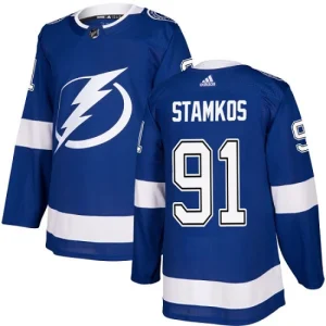 Mens Tampa Bay Lightning Steven Stamkos 91 Authentic Royal Blue Home