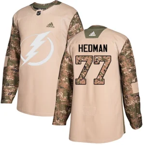 Mens Tampa Bay Lightning Victor Hedman 77 Authentic Camo Veterans Day Practice