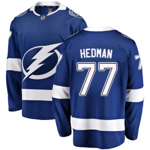 Mens Tampa Bay Lightning Victor Hedman 77 Breakaway Blue Fanatics Branded Home