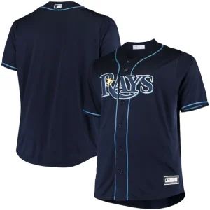 Mens Tampa Bay Rays Navy Big & Tall Alternate Team Jersey