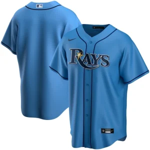 Mens Tampa Bay Rays Nike Light Blue Alternate Team Jersey 1