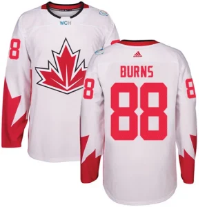 Mens Team Canada 88 Brent Burns Authentic White Home 2016 World Cup Hockey