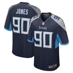 Mens Tennessee Titans DaQuan Jones Nike Navy Game Jersey