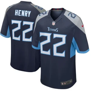 Mens Tennessee Titans Derrick Henry Nike Navy Player Game Jersey