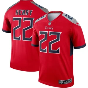 Mens Tennessee Titans Derrick Henry Nike Red Inverted Legend Jersey