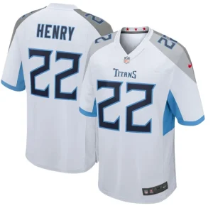 Mens Tennessee Titans Derrick Henry Nike White Player Game Jersey