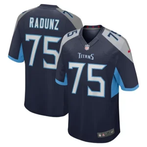 Mens Tennessee Titans Dillon Radunz Nike Navy Game Jersey