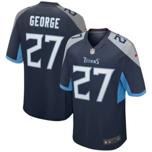 Mens Tennessee Titans Eddie George Nike Navy Game Retired Player Jersey