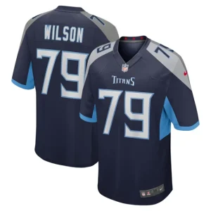 Mens Tennessee Titans Isaiah Wilson Nike Navy Game Jersey