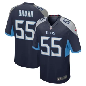 Mens Tennessee Titans Jayon Brown Nike Navy Game Jersey