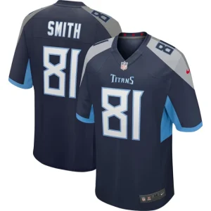 Mens Tennessee Titans Jonnu Smith Nike Navy Game Player Jersey