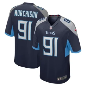 Mens Tennessee Titans Larrell Murchison Nike Navy Game Jersey