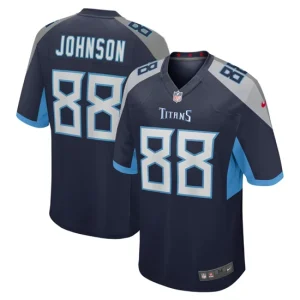 Mens Tennessee Titans Marcus Johnson Nike Navy Game Jersey