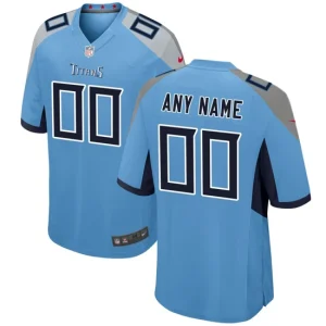 Mens Tennessee Titans Nike Light Blue Alternate Custom Game Jersey