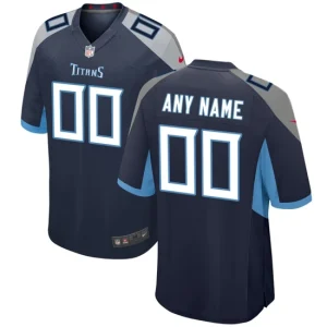 Mens Tennessee Titans Nike Navy Custom Jersey